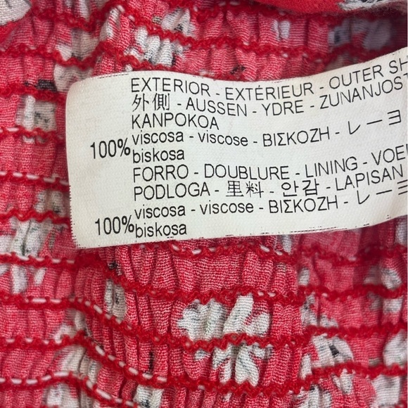Zara Bright Pink floral crop top size large 🌸 - Picture 7 of 8